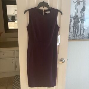 Calvin Klein Purple Midi Dress